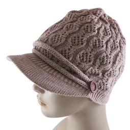 【二鹿帽飾】台灣製造 秋冬新品.粉紫色系愛心圖案. 大球球針織帽-2色 歷史價格詳細信息