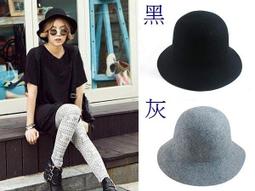 ☆ 二鹿帽飾☆ 秋冬限定/ 金色鐵扣/ 圓頂禮帽女 韓版秋冬天純羊毛呢盆帽漁夫帽英倫複古氈帽子 歷史價格詳細信息