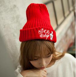 99促銷 韓國 新款 鬍子 翹鬍子 精緻繡工 糖果色 彩色 針帽織 毛線帽 K132 歷史價格詳細信息