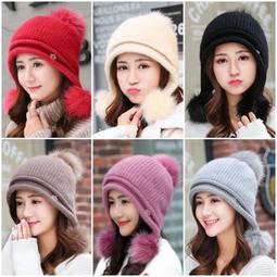 韓版針織毛線帽 毛線老帽 毛球針織帽 時尚 氣質 保暖 狐貍毛球 毛線帽GH02 歷史價格詳細信息