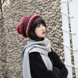 毛帽 毛球針織帽 針織帽 韓妞必備 鴨舌帽 毛線帽 韓國帽子 保暖【GH02】 歷史價格詳細信息