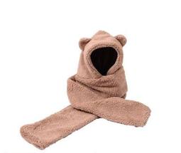 可愛羊毛小熊耳朵毛線針織帽子女秋冬季顯臉小護耳大頭圍綁帶冷帽 歷史價格詳細信息