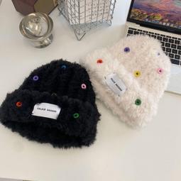 白色毛絨帽子女款冬季2022新款毛毛高級感堆堆帽兔毛冷帽包頭帽冬 歷史價格詳細信息