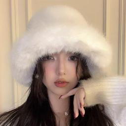 冬天帽子女款保暖冬季毛茸茸女士新款大頭圍可愛小熊毛絨帽顯臉小 歷史價格詳細信息