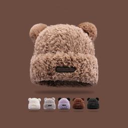 partyme家兔毛帽子冬毛毛白色大頭圍毛茸茸毛絨帽針織毛線漁夫帽 歷史價格詳細信息