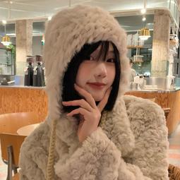 兔毛帽子女秋冬韓版顯白大頭圍針織貝雷帽冬季顯臉小蓓蕾畫家帽潮#促銷 #現貨 #可開發票 歷史價格詳細信息