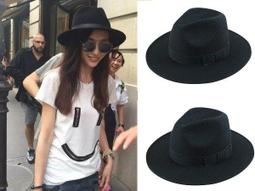 ☆ 二鹿帽飾☆ 秋冬限定/ 金色鐵扣/ 圓頂禮帽女 韓版秋冬天純羊毛呢盆帽漁夫帽英倫複古氈帽子 歷史價格詳細信息