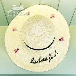 可折疊拉菲草毛邊大檐防曬帽女夏季出游遮陽防紫外線空頂帽顯臉小-佳藝居 歷史價格詳細信息