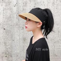 遮陽帽 空頂帽 海攤帽 遮臉帽 可收納 歷史價格詳細信息