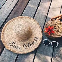 毛邊草帽 鬚邊草帽 草帽 經典大編織草帽 巴拿馬帽 巴拿馬草帽 遮陽帽 多色百搭造型紳士帽 紳士帽 歷史價格詳細信息