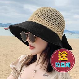 草帽 咖色夏天新款麦秆草平顶草帽女平沿复古短檐英伦遮阳防晒度假褶皱~熱銷 歷史價格詳細信息