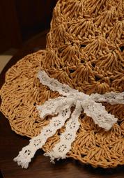 草帽蕾絲編織平頂草帽女夏季海邊度假沙灘遮陽防曬帽法式赫本風太陽帽 新品 歷史價格詳細信息