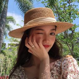 草帽大檐草帽法式氣質女夏季圓頂出游蝴蝶結蕾絲遮陽帽沙灘帽可折疊潮 新品 歷史價格詳細信息