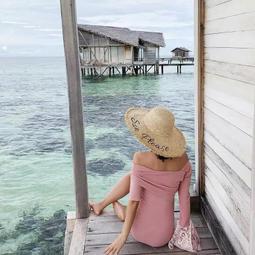 草帽刺繡流蘇花卉大檐草帽 CREAMPP 原創高訂復古優雅國風遮陽盆帽 新品 歷史價格詳細信息