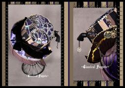 ＊mini &amp;amp; PUNK LOLO＊歐洲中古世紀-西臘神殿智慧女神金蔥手繪荷葉邊蕾絲髮帶(LS-042.白)PUNK LOLITA 歷史價格詳細信息