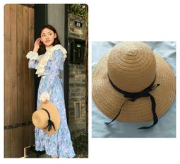 防曬草帽子女韓版大帽檐棉紗夏季戶外旅游時尚搭漁夫空頂遮陽帽 歷史價格詳細信息