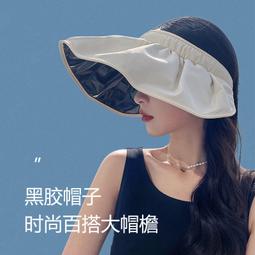 黑膠防曬帽女防紫外線夏季發箍遮陽帽遮臉運動空頂太陽帽子貝殼帽 歷史價格詳細信息