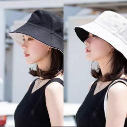 雙面漁夫帽女夏季遮臉遮陽帽防曬抗UV大帽簷遮陽帽女款可摺疊 歷史價格詳細信息