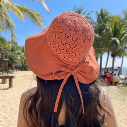 純色蝴蝶結漁夫帽子女大頭圍夏季高級感潮流戶外太陽帽防曬遮陽帽 歷史價格詳細信息