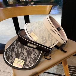 韓款時尚空頂遮陽帽  韓版網紅款 女草編防曬帽 空頂帽 草帽 夏季防曬帽 沙灘帽 髮箍太陽帽 歷史價格詳細信息