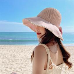 大檐防曬帽子女士夏季拉板遮臉太陽帽戶外沙灘休閑騎車空頂帽 歷史價格詳細信息