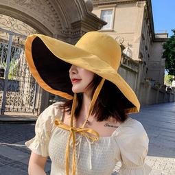 時尚大沿歐根紗遮陽帽女夏出遊度假防曬太陽帽海邊花朵沙灘帽 歷史價格詳細信息