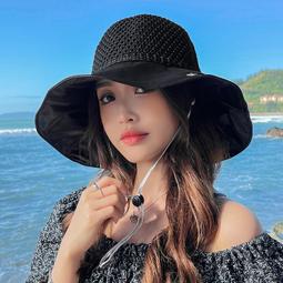 帽子女韓版百搭防曬遮臉太陽帽潮貝殼漁夫帽防紫外線遮陽空頂帽 歷史價格詳細信息