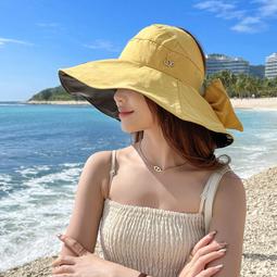 遮陽帽女遮臉防曬防紫外線貝殼空頂帽子女夏季大檐太陽帽 歷史價格詳細信息