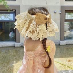 草帽 兒童可愛蒲草沙灘帽遮陽帽手工編織大沿韓版ins百搭出遊 歷史價格詳細信息