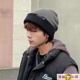 韓版男女針織帽 保暖帥氣 秋冬天新款韓版時尚潮男女黑色針織套頭帽同款毛線帽子復古文青瓜皮帽包頭帽水兵帽子 K762 歷史價格詳細信息