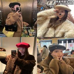 大頭圍法式貝雷帽子女春秋反戴古著前進帽顯臉小黑色畫家報童帽男 歷史價格詳細信息