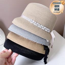 草帽 赫本风系带圆顶礼帽女法式优雅复古网纱帽子旅拍影楼新娘造型头饰~熱銷 歷史價格詳細信息