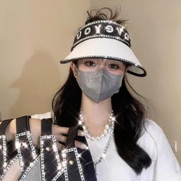 【帽子】韓版草編空頂鴨舌帽子女夏天戶外出游防曬遮陽帽太陽沙灘休閑百搭  露天拍賣 歷史價格詳細信息