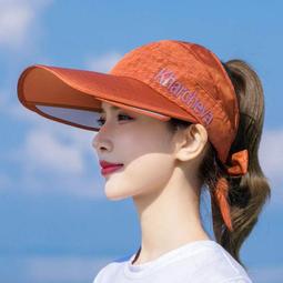 防曬帽子女夏天遮臉遮陽防紫外線uv太陽帽百搭大簷帽漁夫帽潮 歷史價格詳細信息