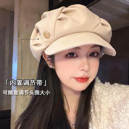 云朵帽2023女款女士秋冬新款顯臉小時尚百搭貝雷帽女冬季八角帽子 歷史價格詳細信息