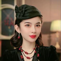 洋派好看白色針織毛線帽大頭圍毛絨帽秋冬甜美可愛小熊耳朵雷鋒帽 歷史價格詳細信息