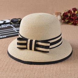 草帽女夏季可摺疊沙灘遮臉遮陽帽蝴蝶結漁夫帽防曬卷邊大簷帽子潮 歷史價格詳細信息