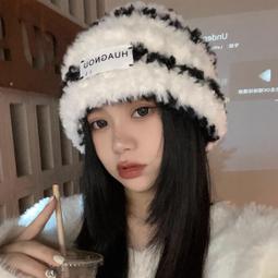 《台灣現貨》韓版 保暖帽 羊毛帽 保暖帽 貝蕾帽 針織帽 毛線帽 鴨舌帽 兔毛加厚內加絨毛帽 女帽 歷史價格詳細信息