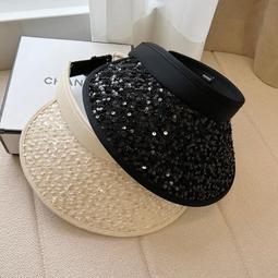 可卷空頂防曬帽遮陽帽女款夏季2023新款抗UV大帽簷遮陽草帽 歷史價格詳細信息