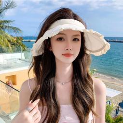 台灣現貨夏季新款走線穿繩綁帶漁夫帽子大沿防紫外線遮陽帽 歷史價格詳細信息