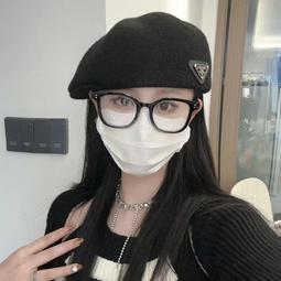 台灣現貨黑色貝雷帽女日系甜酷金屬標韓國網紅時尚百搭蓓蕾帽子春秋畫家帽 歷史價格詳細信息