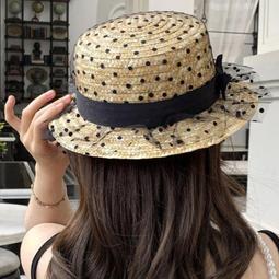 草帽蕾絲蝴蝶結草帽女遮陽帽夏季可折疊大檐太陽帽海邊度假沙灘防曬帽 新品 歷史價格詳細信息