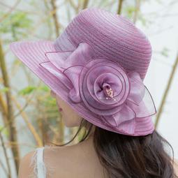 大帽簷 沙灘帽 漁夫帽  顯臉小 女士浪漫遮陽帽漁夫帽夏季防晒帽子韓版蝴蝶結草編盆帽太陽帽旅遊-時尚女裝 歷史價格詳細信息