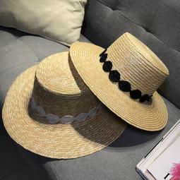 大帽簷平頂草帽女夏季海邊度假飄帶沙灘帽抗UV遮陽防曬帽遮陽帽 歷史價格詳細信息