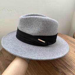 英倫時尚百搭羊毛禮帽女秋冬法式復古平頂氈帽簡約平沿爵士帽 歷史價格詳細信息