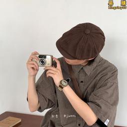 青青日志貝雷帽女夏季亮蓓蕾帽透氣款日系時尚潮英倫風畫家 歷史價格詳細信息