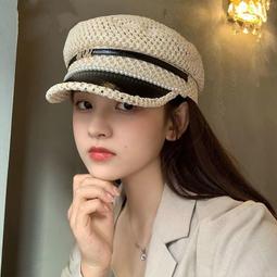 帽子女韓版潮百鴨舌帽防曬編制鏤空沿遮臉日系防護漁夫帽女夏天 歷史價格詳細信息