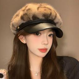 秋冬保暖水貂帽子皮草小圓帽真毛毛漁夫帽裘皮帽韓國皮草時尚特價 歷史價格詳細信息