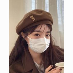 秋冬新款毛呢貝雷帽時尚韓版復古網紗遮臉八角帽女戶外百搭畫家帽 歷史價格詳細信息