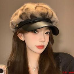 秋冬保暖水貂帽子皮草小圓帽真毛毛漁夫帽裘皮帽韓國皮草時尚特價 歷史價格詳細信息